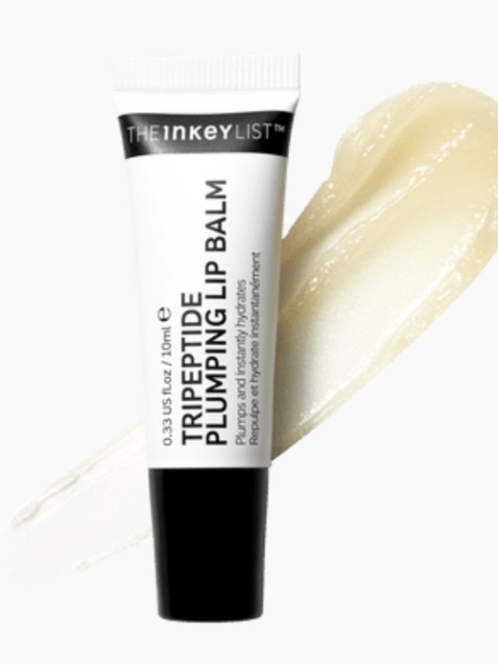 The Inkey List Tripeptide Plumping Lip Balm in Clear 10ml BRAND NEW IN BOX